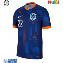 Nizozemska Denzel Dumfries #22 Gostujuci Dres EP 2024 Kratak Rukav